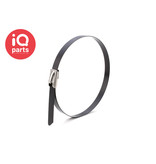 IQ-Parts Stainless steel AISI 316 Cable tie with coating | 4,6 mm width