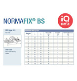 NORMA Normafix Befestigungsschellen BSS Typ 531 - W1 - für 1 Rohr