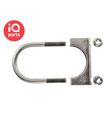 IQ-Parts Uitlaatklem universeel 3/8" - W4 (RVS304) Roestvrijstaal