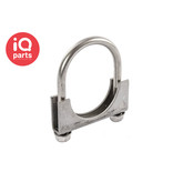 IQ-Parts Uitlaatklem universeel 3/8" - W4 (RVS304) Roestvrijstaal