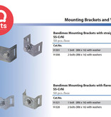Bandimex Mounting Brackets with straight legs H001 - AISI 304
