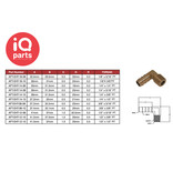 IQ-Parts 90º bogen Schlauchtülle Messing Winkelverschraubung