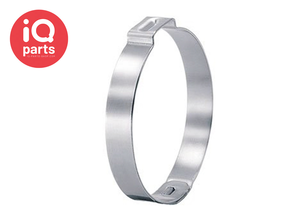 Oetiker 1-Ear Clamp with mechanical interlock Type 155 | W4 (AISI 304)