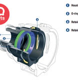 NORMA NORMAQUICK® PS3 Quick Connector 90° NW16 - 22 mm