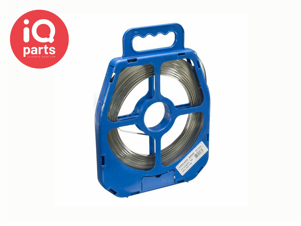 NORMA Eindeloze slangklem op rol - 12 mm breed W2 (RVS 430) - 25 meter