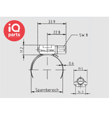 Breeze Breeze Aero BGV Worm-Gear Hose Clamp with quick-latch solution W2