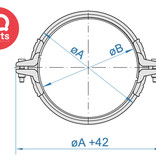 Jacob Spannringe für Einschiebrohre mit 1 und 2 mm Wandstärke für Ringdichtungen W4 (AISI 304)