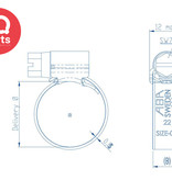 ABA ABA Hose Clamp Nova SMS - 9 mm W4 (S40)