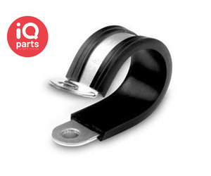 Schlauchschellen In R-Form – 10 Stück, Metall Mit Gummi (32 Mm, Für Garten, Haus & Küche)