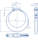 ABA ABA Original 254 SMO Slangklem S60 12 mm