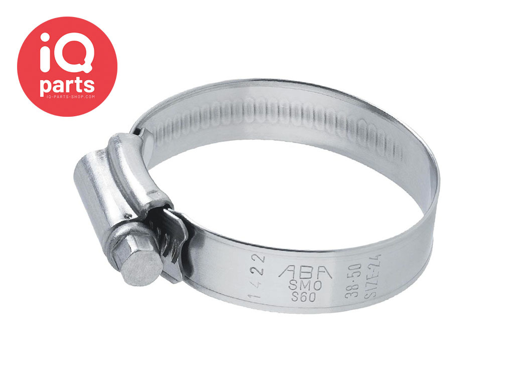 ABA Heavy duty hose clamp Robust Stainless steel AISI 316 32-35MM  (8715492830609)