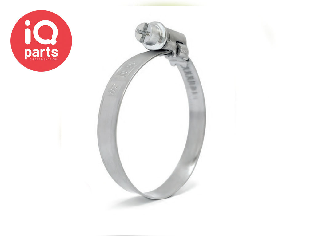 Mikalor ASFA-L7 W1 - 7 mm hose clamp / Worm Drive Clip - Galvanized