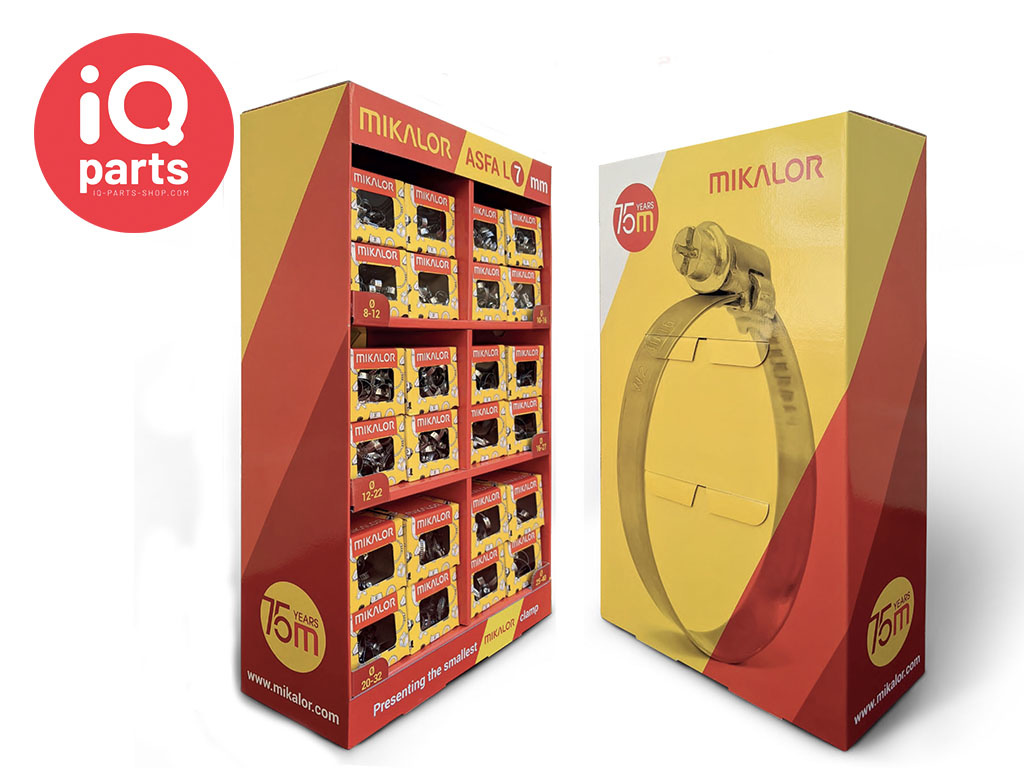 Mikalor ASFA-L7 W2 - 7 mm Counter-top Display, Including Clamps
