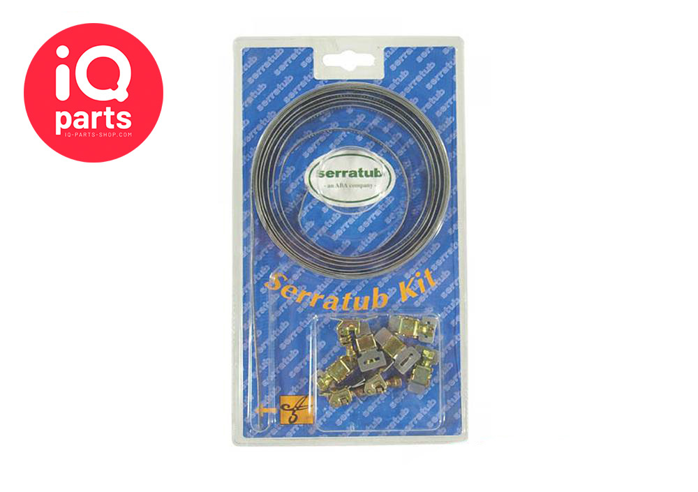 Serratub Endless Hose Clamp Band 12 mm W2B - 5 meters - 6 Housings