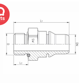 IQ-Parts VDA Screw-in nipple NW16 - M20 x 1.5