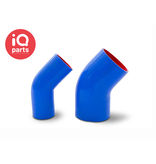 IQ-Parts IQ-Parts - Siliconen Marine Natte uitlaat slang 45° bocht