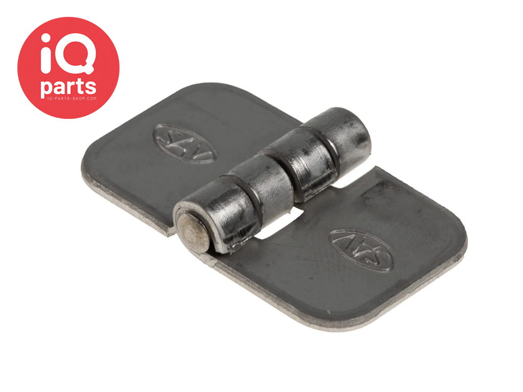 IQ-Parts Spot welded hinge 20 mm wide - W4 (stainless steel 304) A2