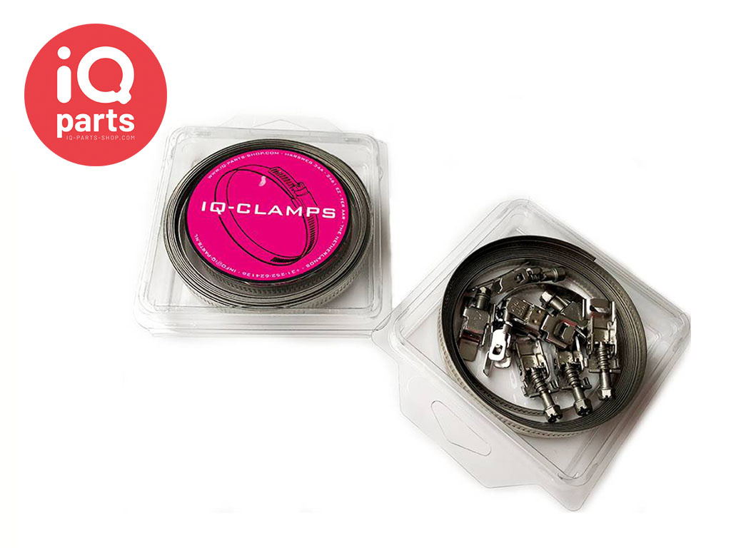 NORMA Veryflex Endlos 9 mm Schlauchschellen Set | Band + Schellenköpfen - W2