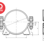 NORMA Normafix Retaining clamps with brackets HMK SPGU 6025 HD | W1