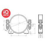 NORMA Normafix Retaining clamps with brackets HMK SPGU 6236 HD | W4