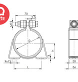 NORMA Normafix Retaining clamps with brackets HMK SPGU 6241 HD | W4