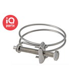 IQ-Parts RVS draadslangklem met schroef  | W4 (RVS 304)