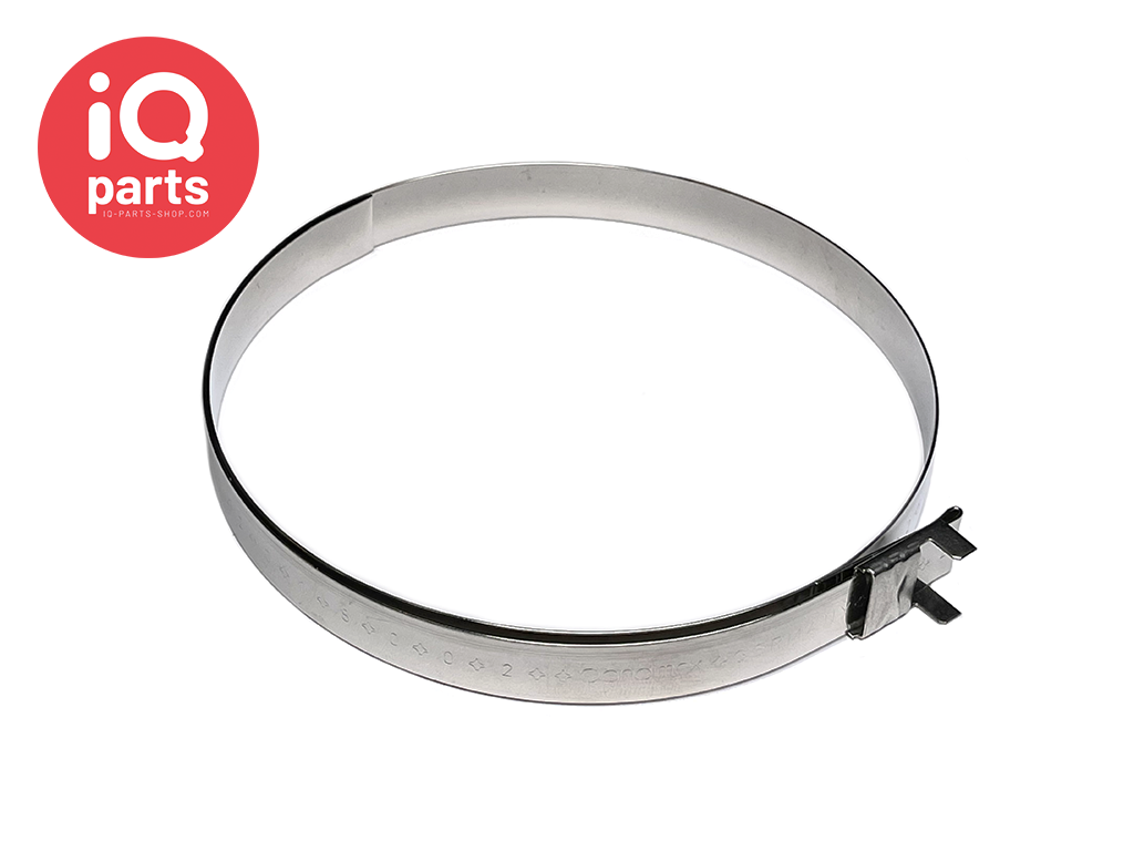 Bandimex AISI 304 (V2a) 16 mm width Preformed Clamps with L-Clip Ø 200 mm