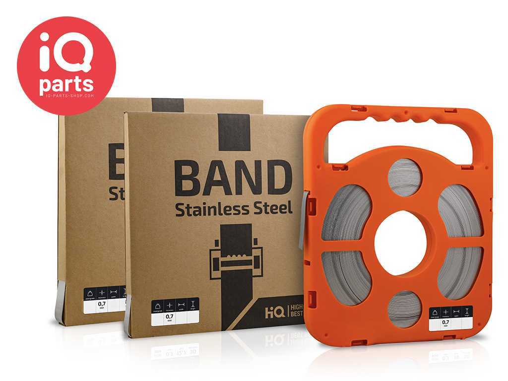 IQ-Parts 19 mm Endloze Edelstahl Klemmband | W2 (AISI 430)