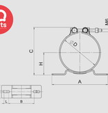 HYDAC HYDAC  Accumulator clamp HRGKSM | W1 & Stainless Steel | 1-part