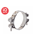 IQ-Parts IQ-Parts GBS Hose Clamp tailor made | W2 (AISI 430) | double bolts | 20 - 25 - 30 mm width