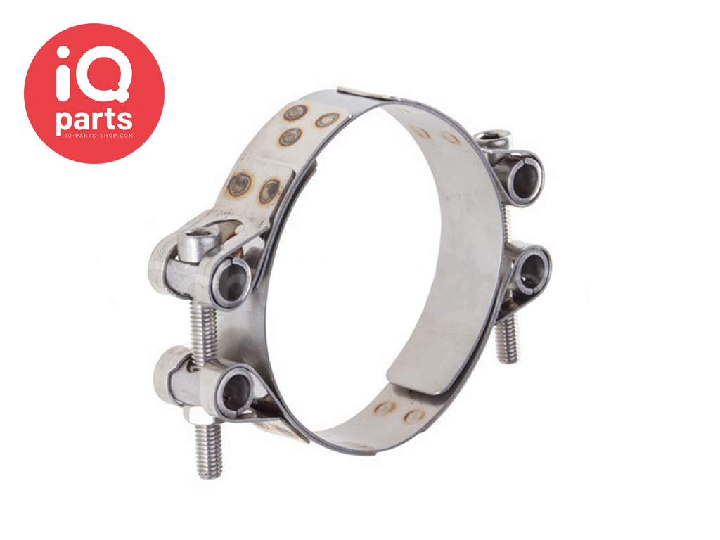 IQ-Parts GBS Hose Clamp tailor made | W2 (AISI 430) | double bolts