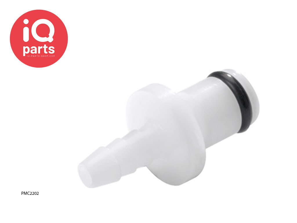 CPC PMC2202 / PMCD2202 | In-line Coupling Insert | Acetal | Hose barb 3,2 mm (1/8")