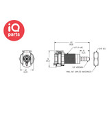 CPC CPC - PMC1602 / PMCD1602 | Coupling body | Panel Mount | Hose barb 3,2 mm (1/8")