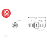 CPC CPC - PMC2204 / PMCD2204 | In-line Coupling Insert | Acetal | Hose barb 6,4 mm (1/4")