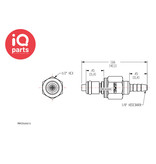 CPC CPC - PMC220212 / PMCD220212 | In-line Coupling Insert | Polypropylene | Hose barb 3,2 mm (1/8")