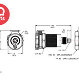 CPC CPC - PLC12004 / PLCD12004 | Coupling body | Panel Mount | PTF Nut 6,4 mm (1/4") OD / 4,3 mm (.17") ID