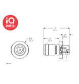 CPC CPC - PMC2201 / PMCD2201 | In-line Coupling Insert | Acetal | Hose barb 1,6 mm (1/16")