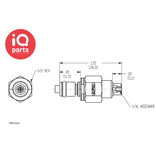 CPC CPC - PMC2201 / PMCD2201 | In-line Coupling Insert | Acetal | Hose barb 1,6 mm (1/16")