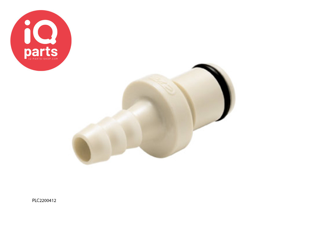 CPC PLC2200412 / PLCD2200412 | In-line Coupling Insert | Polypropylene | Hose barb 6,4 mm (1/4")