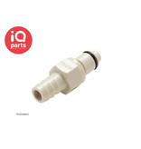 CPC CPC - PLC2200612 / PLCD2200612 | In-line Coupling Insert | Polypropylene | Hose barb 9,5 mm (3/8")