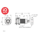 CPC CPC - PMC1601 / PMCD1601 | Coupling body | Panel Mount | Hose barb 1,6 mm (1/16")