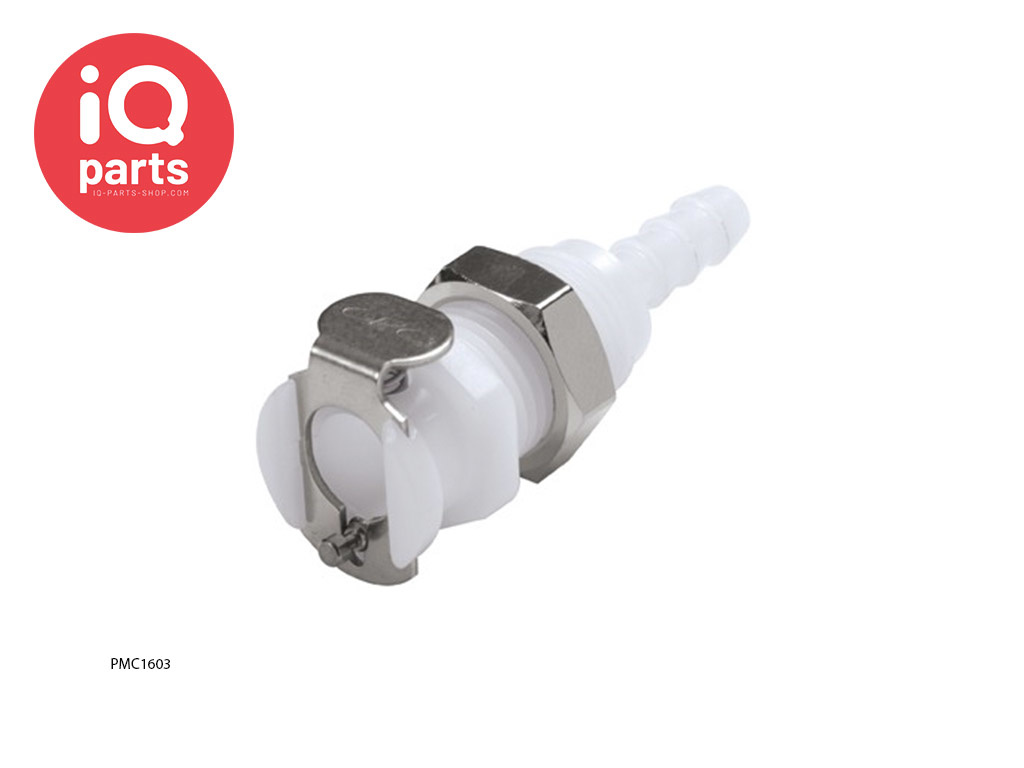 CPC PMC1603 / PMCD1603 | Coupling body | Panel Mount | Hose barb 4,8 mm (3/16")