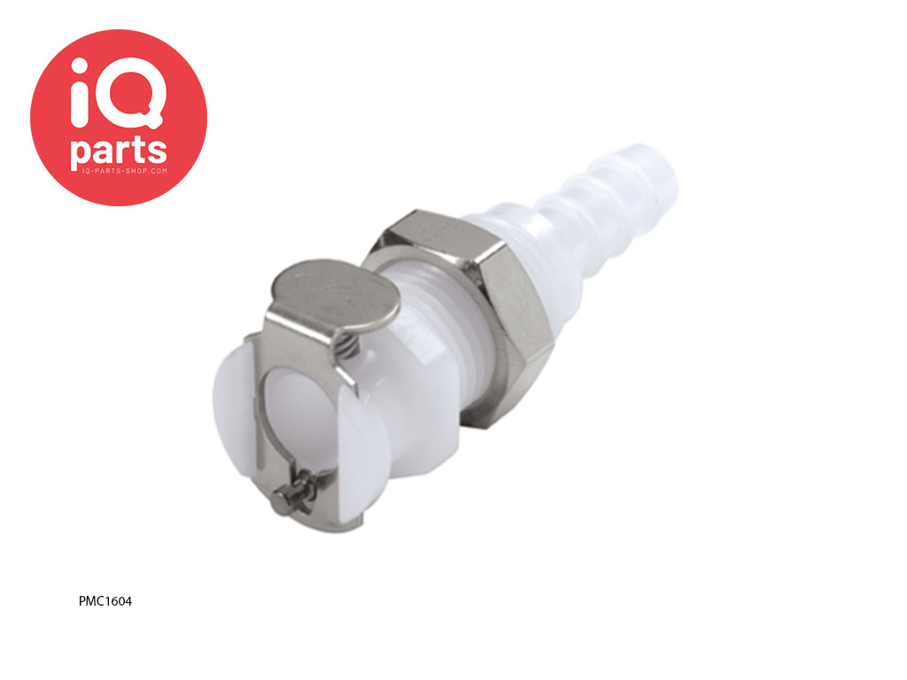 CPC PMC1604 / PMCD1604 | Coupling body | Panel Mount | Hose barb 6,4 mm (1/4")