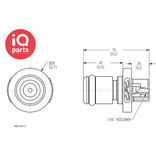 CPC CPC - PMC220112 / PMCD220112 | In-line Coupling Insert | Polypropylene | Hose barb 1,6 mm (1/16")