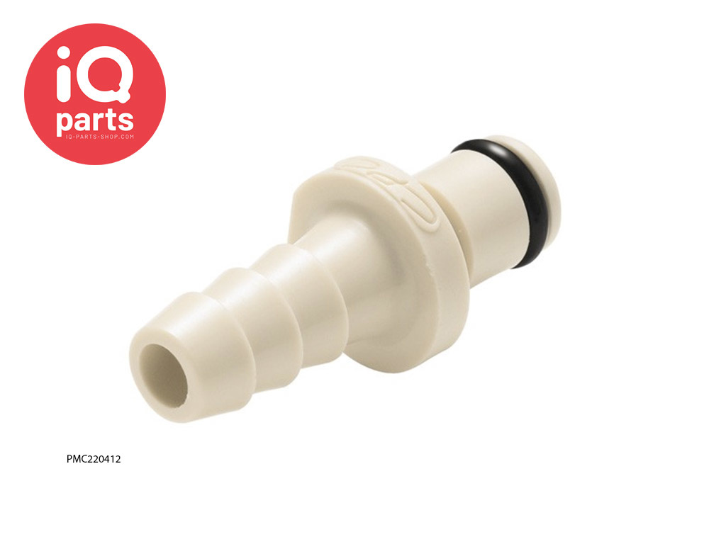 CPC PMC220412 / PMCD220412 | In-line Coupling Insert | Polypropylene | Hose barb 6,4 mm (1/4")