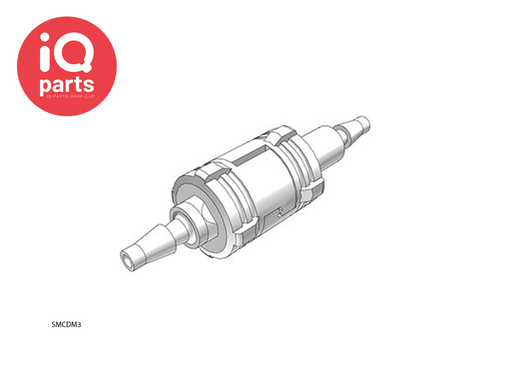 CPC SMCM3 / SMCDM3 | Compleet In-line Coupling | Acetal | Hose barb 3,0 mm