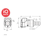 CPC CPC - PLC17005 / PLCD17005 | Coupling body | Acetal | Hose barb 7,9 mm (5/16")