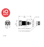 CPC CPC - PLC120M8 / PLCD120M8 | Kupplung | Plattenmontage | PTF Klemmring 8,0 mm OD / 6,0 mm ID