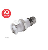 CPC CPC - PLC120M10 / PLCD120M10 | Coupling body | Panel Mount | PTF Nut 10,0 mm OD / 8,0 mm ID