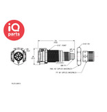 CPC CPC - PLC120M10 / PLCD120M10 | Coupling body | Panel Mount | PTF Nut 10,0 mm OD / 8,0 mm ID
